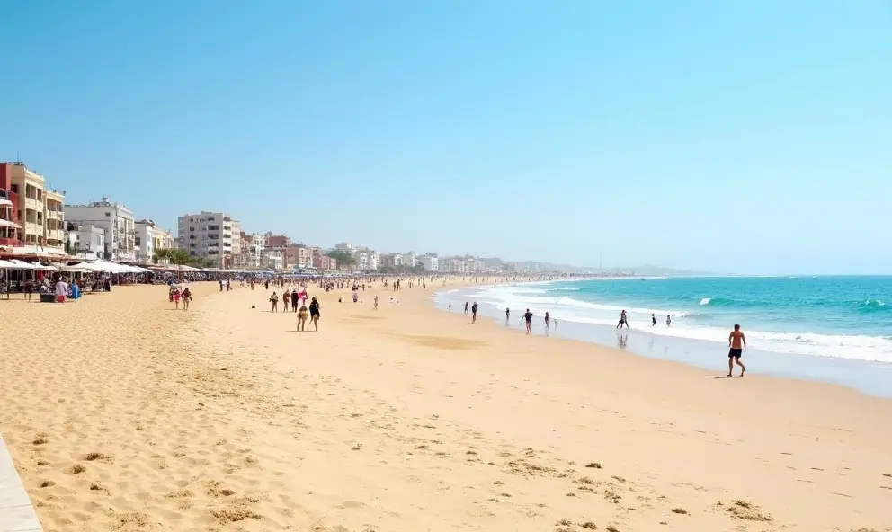 1) La grande plage d'Essaouira : simple, pratique, vivante 1) La grande plage d'Essaouira : simple, pratique, vivante