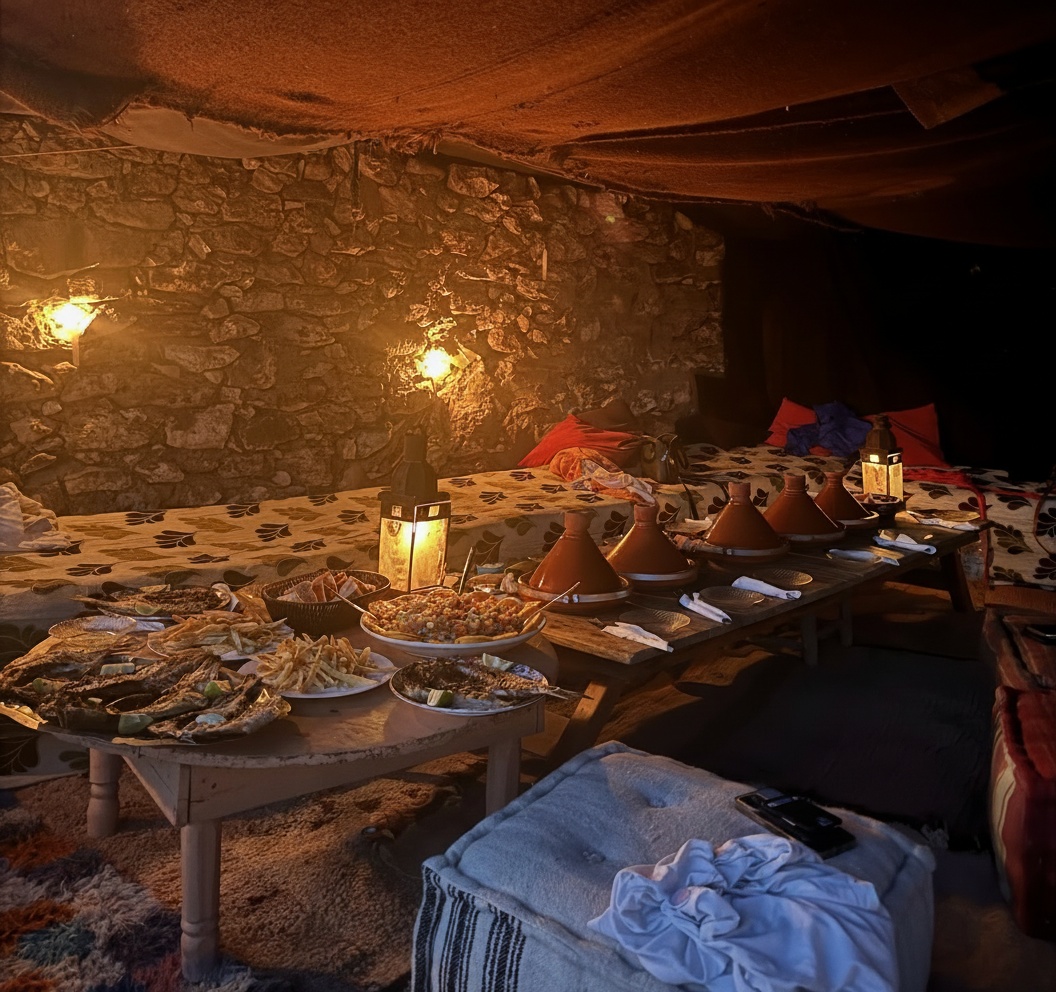 Repas berbère sur une plage sauvage - Enjoy Essaouira Repas berbère sur une plage sauvage